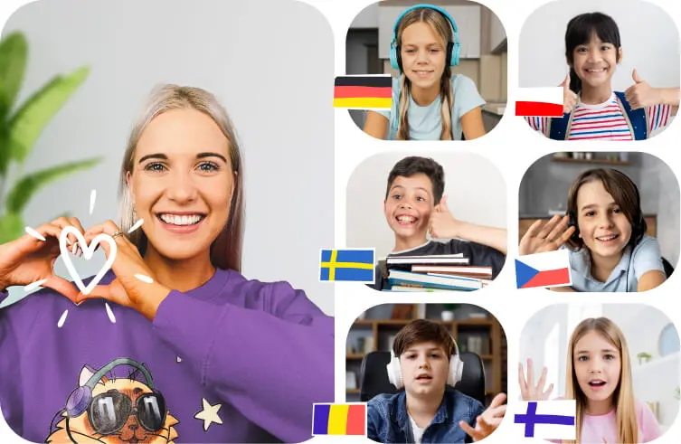 Kids learning English
